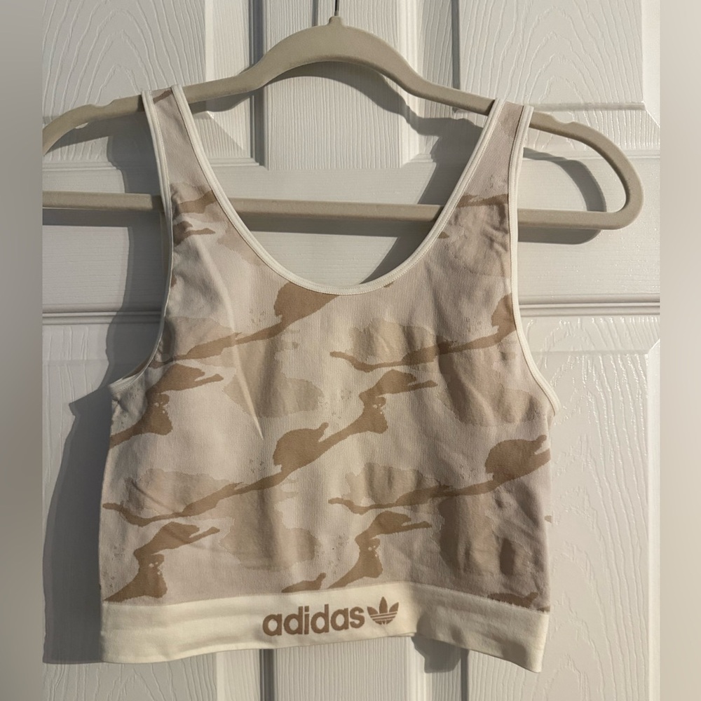 Adidas Women’s Brami Top - Large - Desert Camo Print - NWT